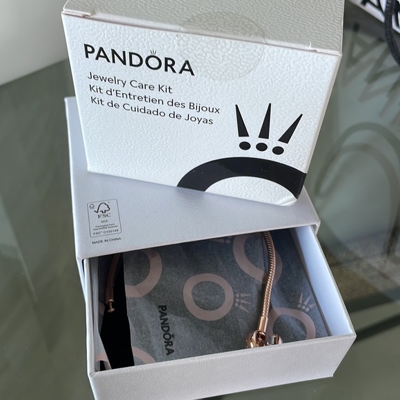Pandora Jewelry Pandora Snake Bracelet Rose Gold With Care Kit